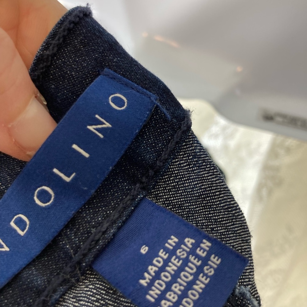 Bandolino Dark Blue Denim Shorts with pockets Excellent cond size 6 - Picture 4 of 4
